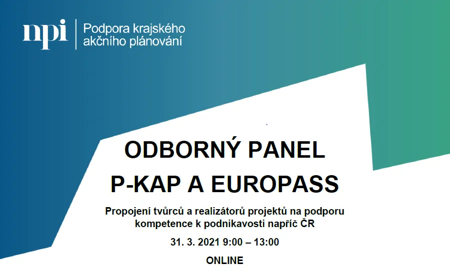 Odborný panel P-KAP a&nbsp;EUROPASS k&nbsp;podpoře podnikavosti