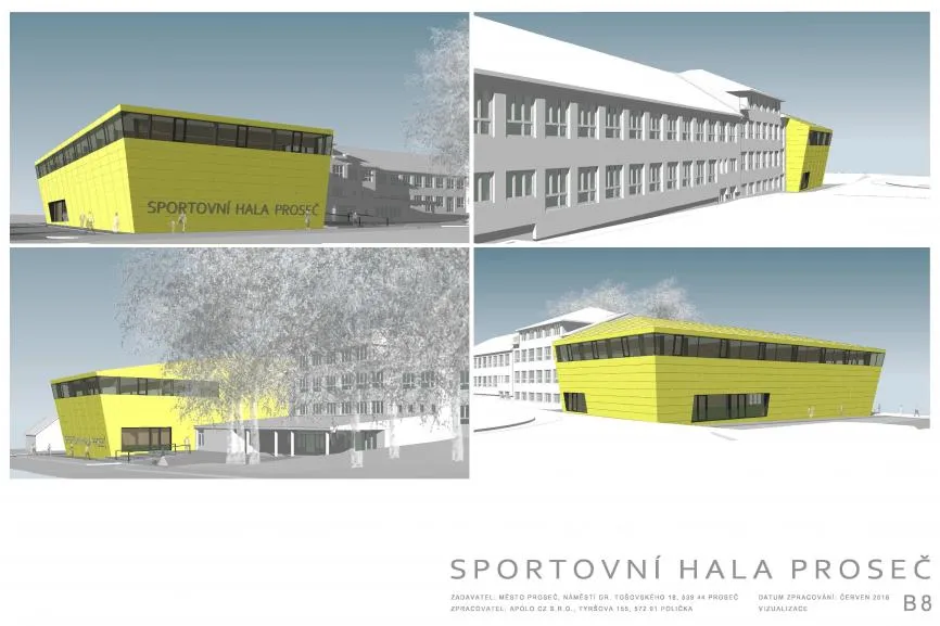 Proseč chce vybudovat novou sportovní halu v&nbsp;areálu základní školy. Kraj chce pomoci v&nbsp;jednáních se státem