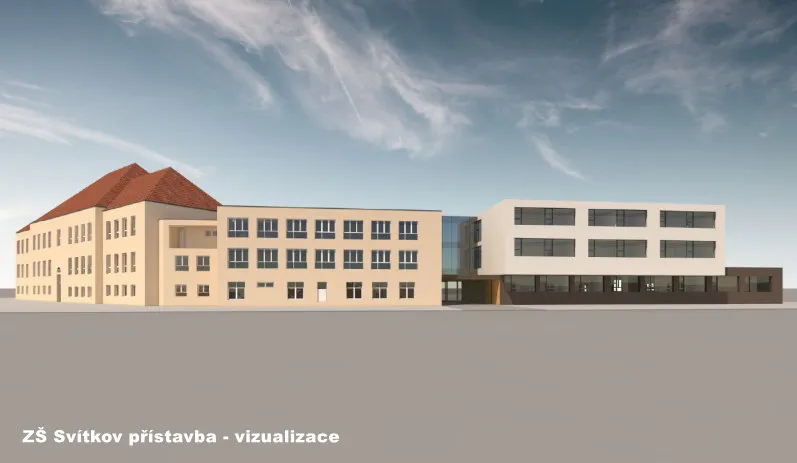 V&nbsp;základní škole ve Svítkově se začíná stavět