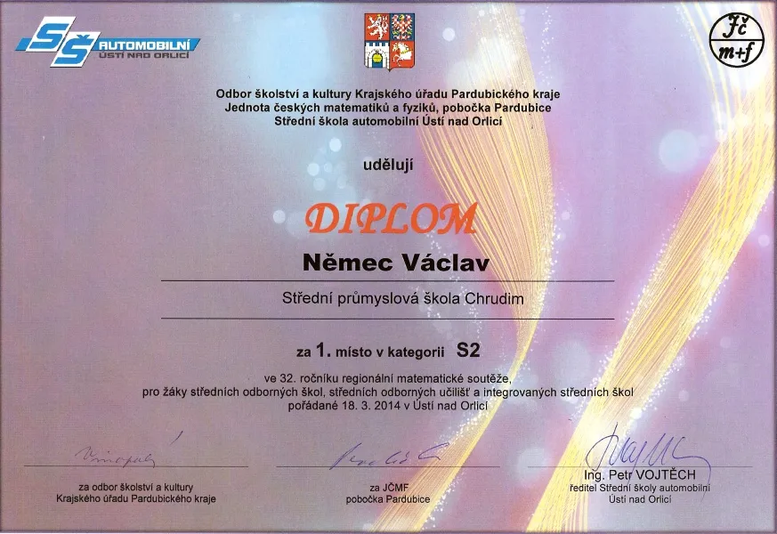 Přírodovědné a&nbsp;matematické soutěže na SPŠ Chrudim