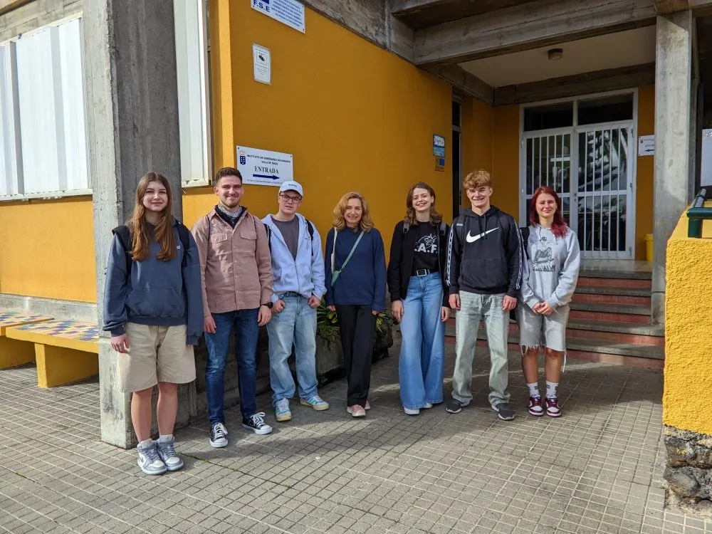 Studenti Gymnázia Vysoké Mýto na La Palmě v&nbsp;rámci programu Erasmus+
