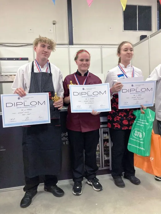 1.&nbsp;místo Evy Olejníkové v&nbsp;soutěži Gastro Olomouc – Olima Cup