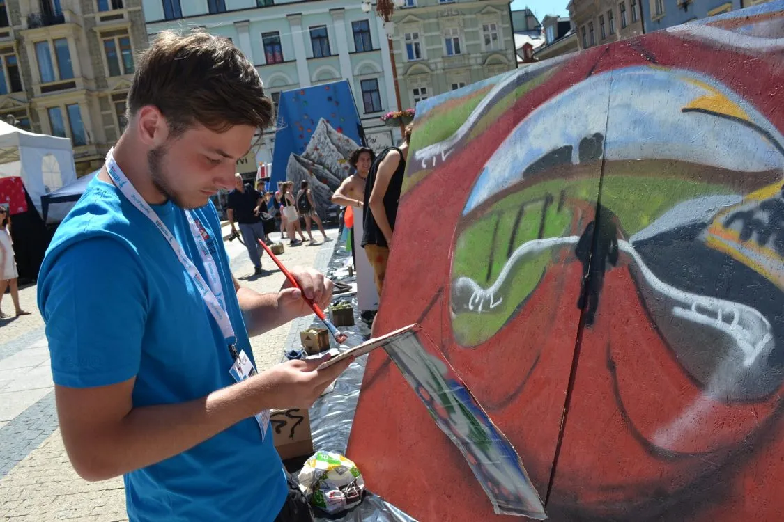Patrik Maixner poznal na olympiádě nové výtvarné techniky, materiály i&nbsp;lidi