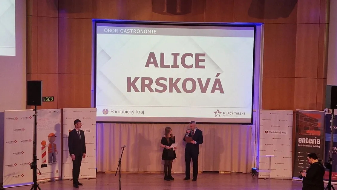 Mladým talentem Pardubického kraje 2025 je Alice Krsková, žákyně SŠGT Žamberk
